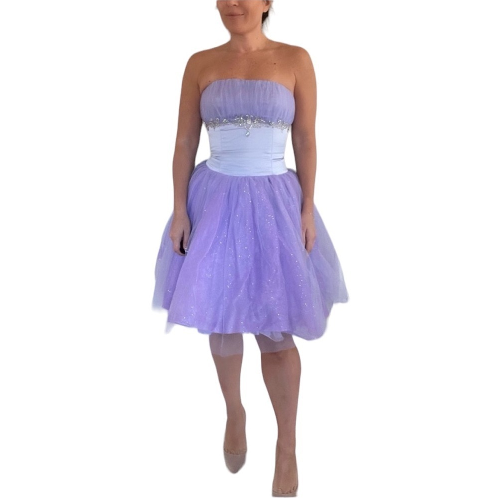 Jovani Strapless Tulle Dress